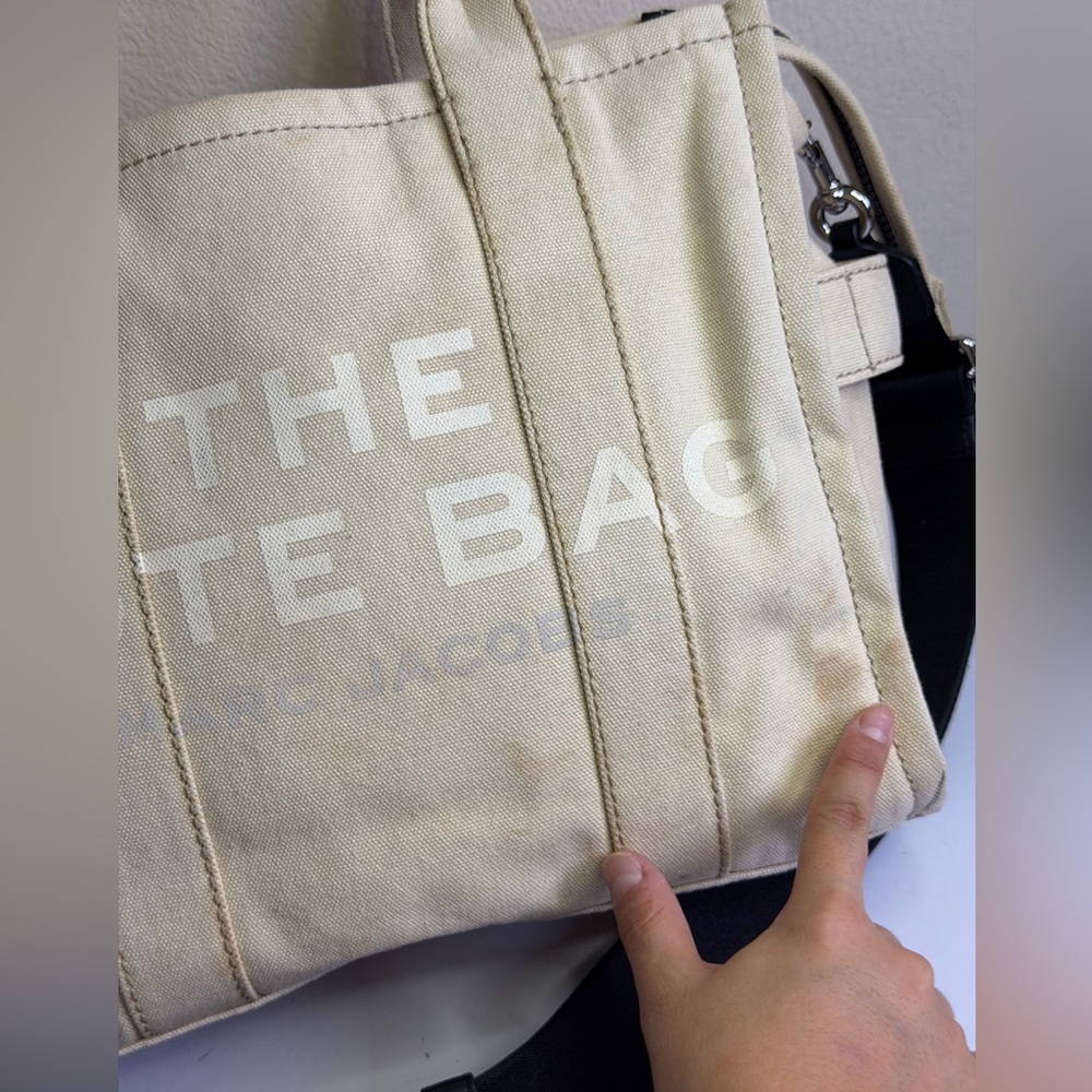 The Marc Jacobs The Tote Bag in a Neutral Canvas - Picture 2 of 14